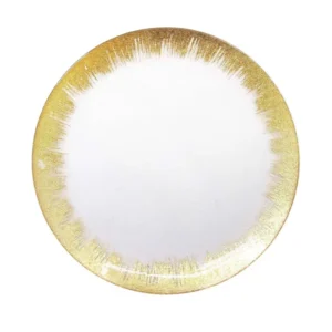 Glass Gold Rim Charger Plate